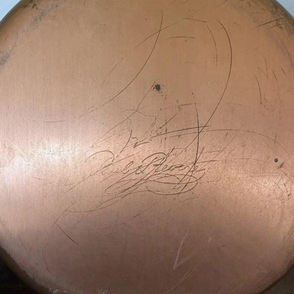 Paul Revere Ware Signature Collection 1801 Copper Saucepan w Lid 2 Qt Vintage